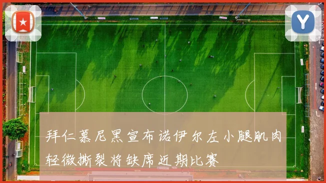 拜仁慕尼黑宣布诺伊尔左小腿肌肉轻微撕裂将缺席近期比赛
